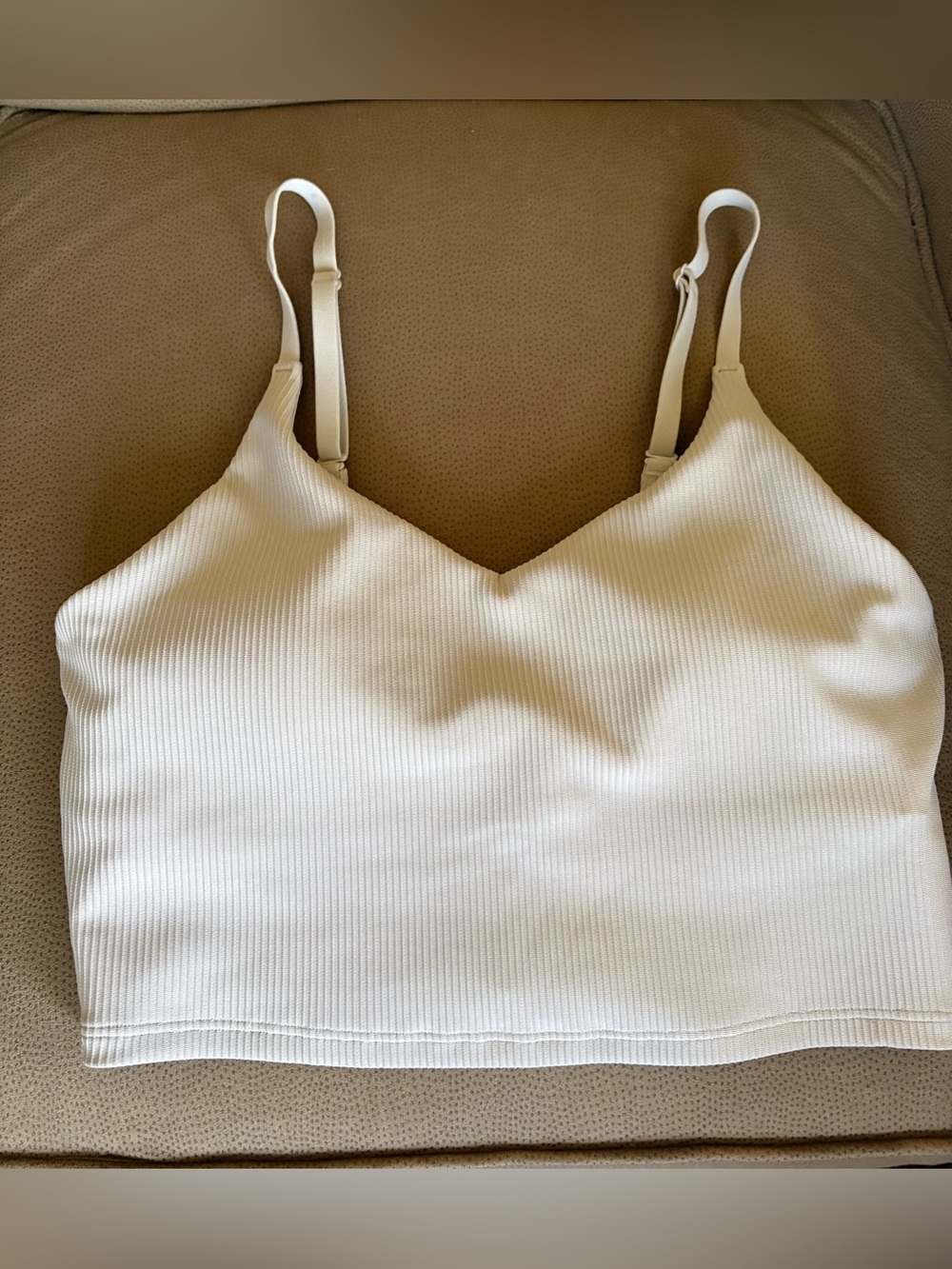 Athleta Elation V-neck Ribbed Longline Bra, A-C